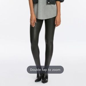 SPANX FAUX LEATHER LEGGINGS